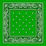 green bandanas kelly green paisley