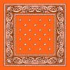 orange bandanas paisley