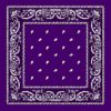 Purple bandanas paisley
