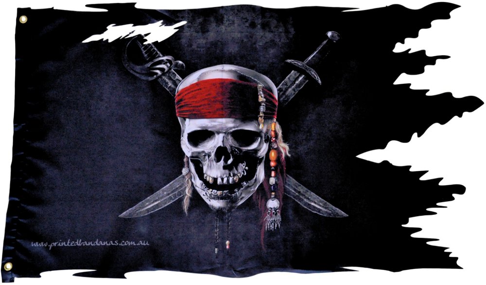Pirate Flag shreaded - Bandanas Australia
