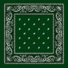 Bottle Green bandanas Paisley Bandana