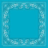 paisley border custom bandanas with your design inside border