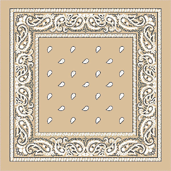 Beige bandanas paisley Bandanas Australia